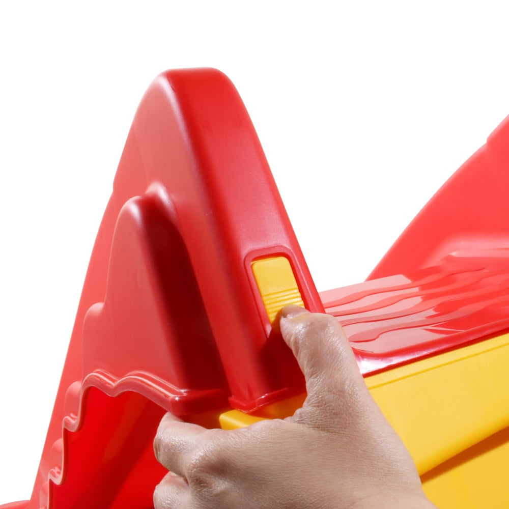 Glijbaan voor kinderen inklapbaar rood en geel - Griffin Retail