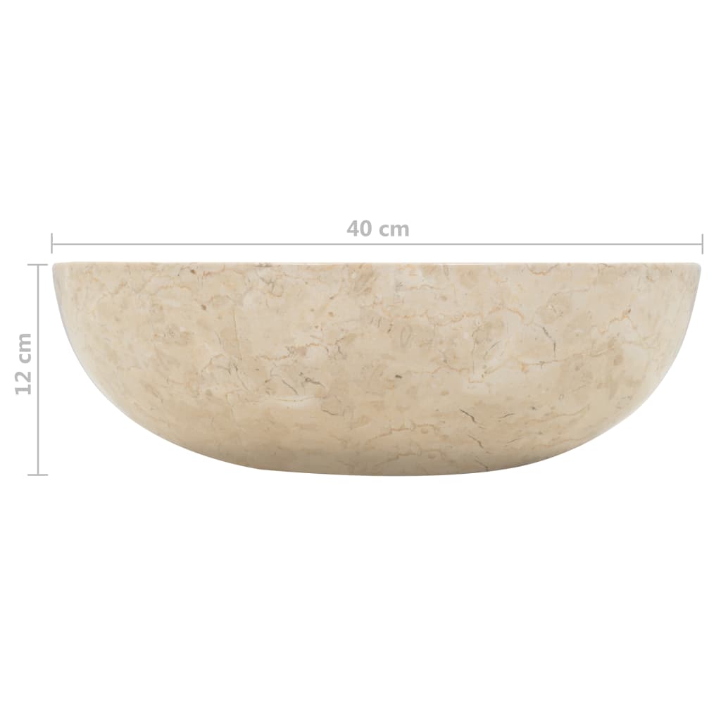 Gootsteen 40x12 cm marmer crème - Griffin Retail