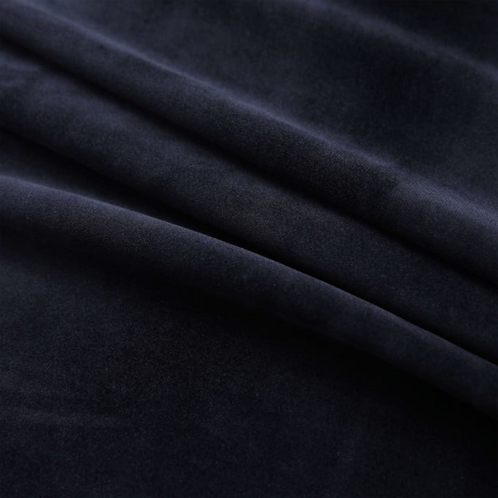 Gordijn verduisterend met ringen 290x245 cm fluweel zwart - Griffin Retail