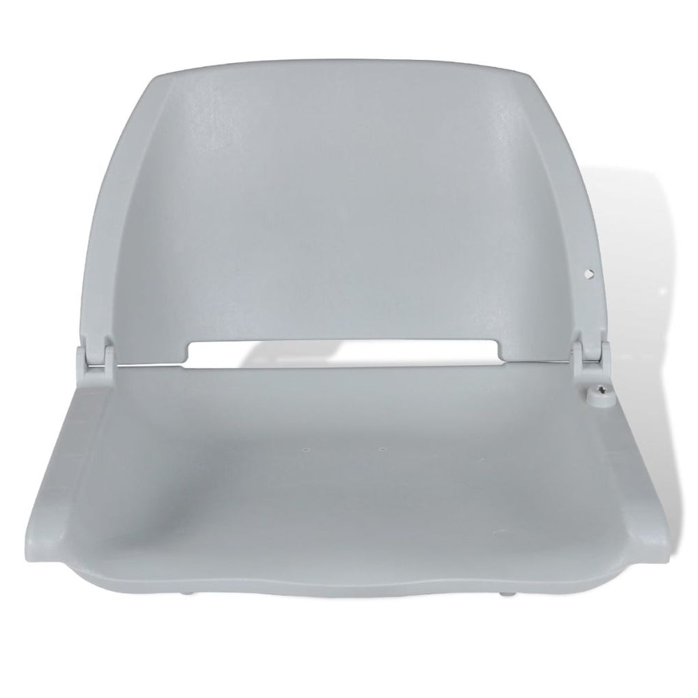 Grijze opklapbare bootstoel zonder kussen 41 x 51 x 48 cm - Griffin Retail