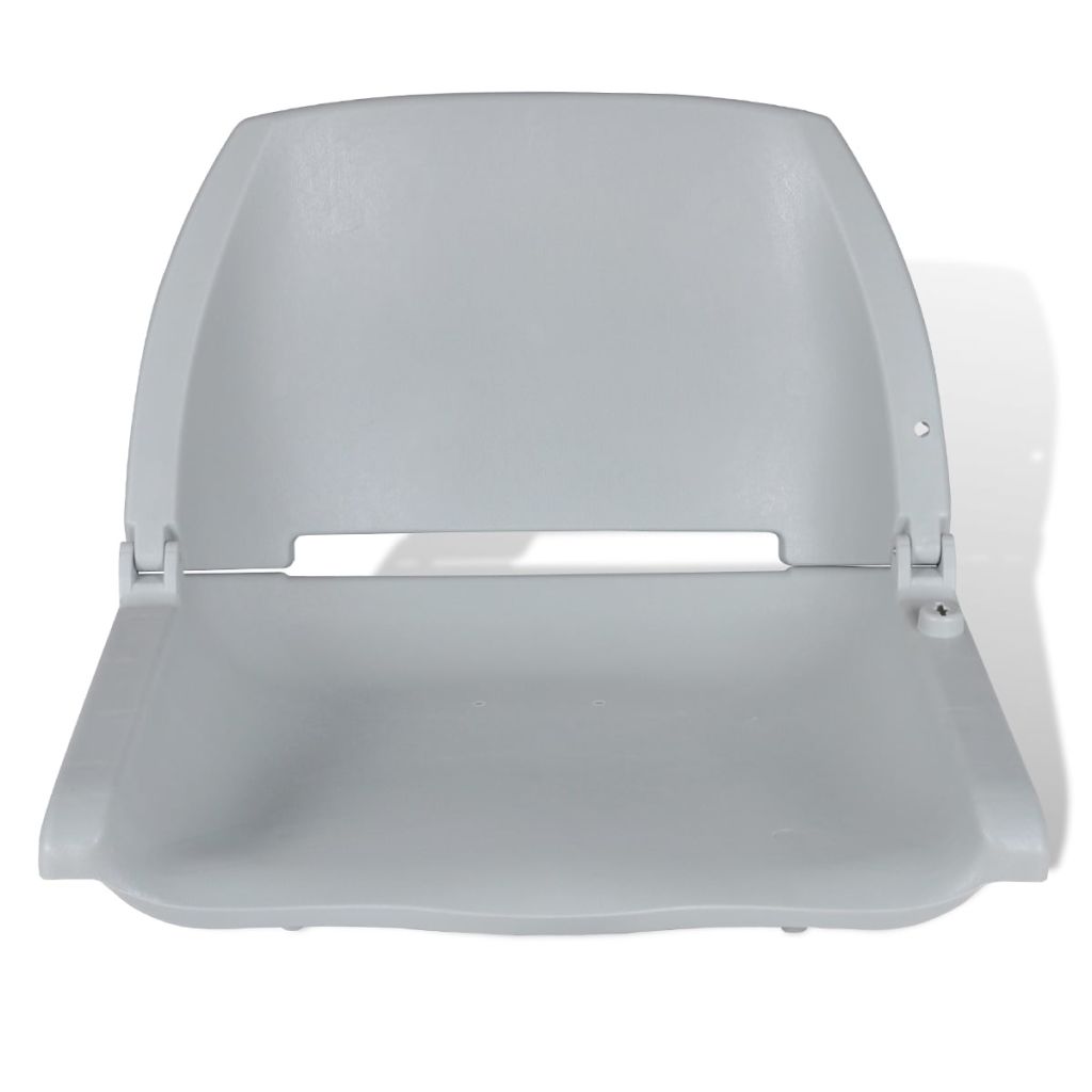 Grijze opklapbare bootstoel zonder kussen 41 x 51 x 48 cm - Griffin Retail