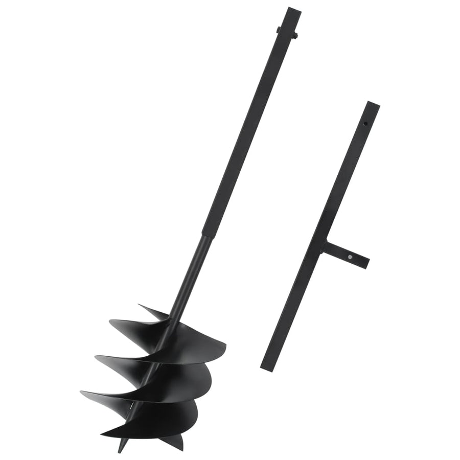 Grondboor met handgreep 250 mm staal zwart - Griffin Retail