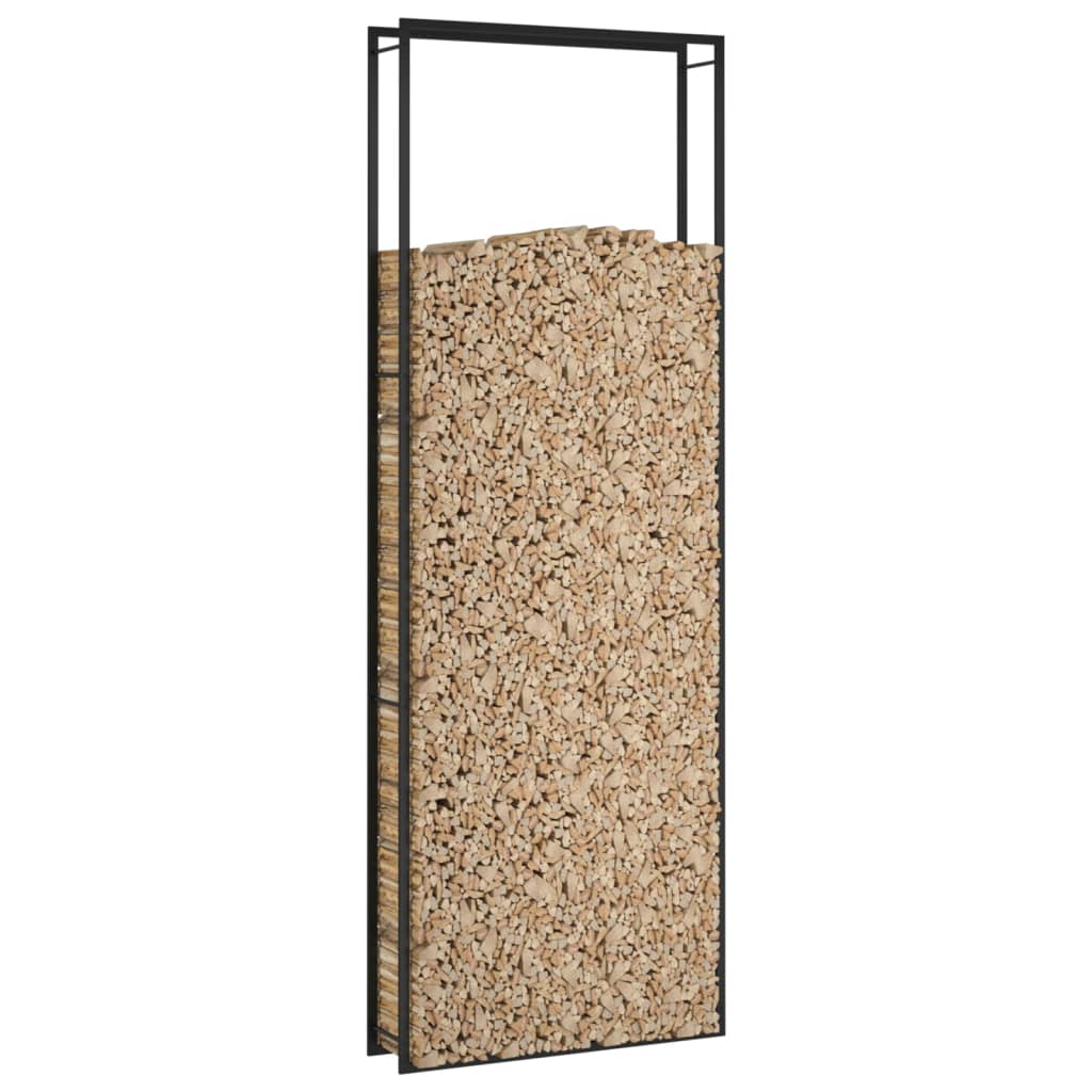 Haardhoutrek 110x28x312 cm staal matzwart - Griffin Retail