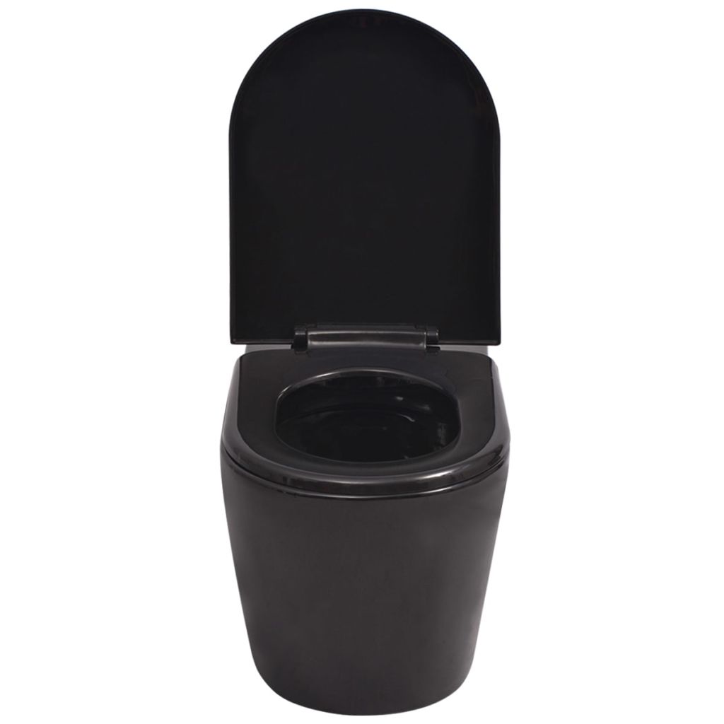 Hangend toilet keramiek zwart - Griffin Retail