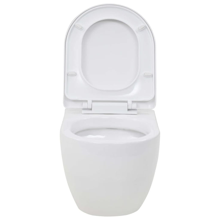 Hangend toilet met verborgen stortbak keramiek wit - Griffin Retail