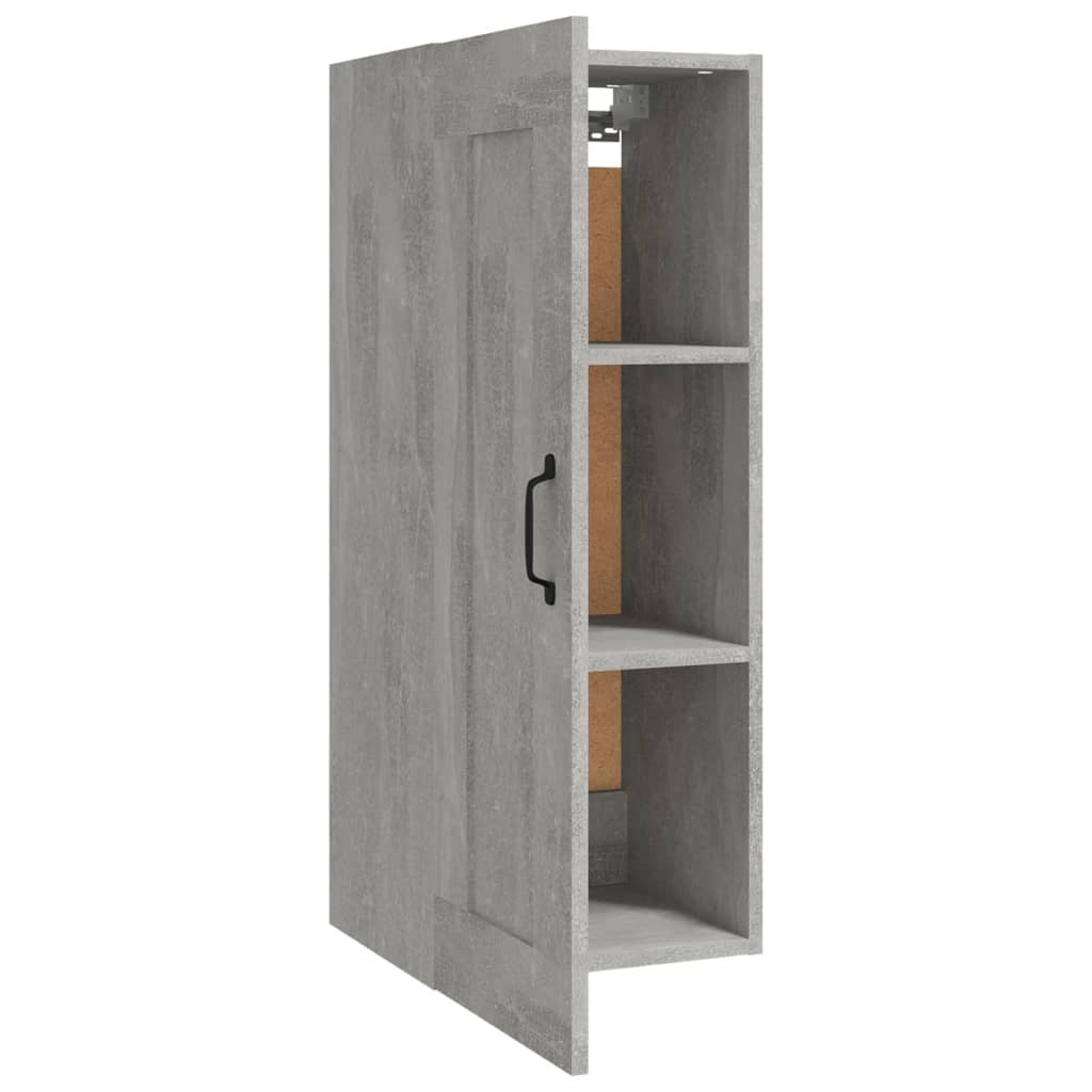 Hangkast 35x34x90 cm bewerkt hout betongrijs - Griffin Retail