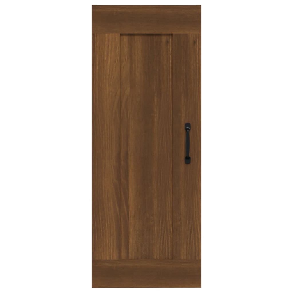 Hangkast 35x34x90 cm bewerkt hout bruineikenkleurig - Griffin Retail