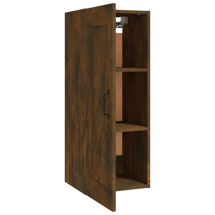 Hangkast 35x34x90 cm bewerkt hout gerookt eikenkleurig - Griffin Retail