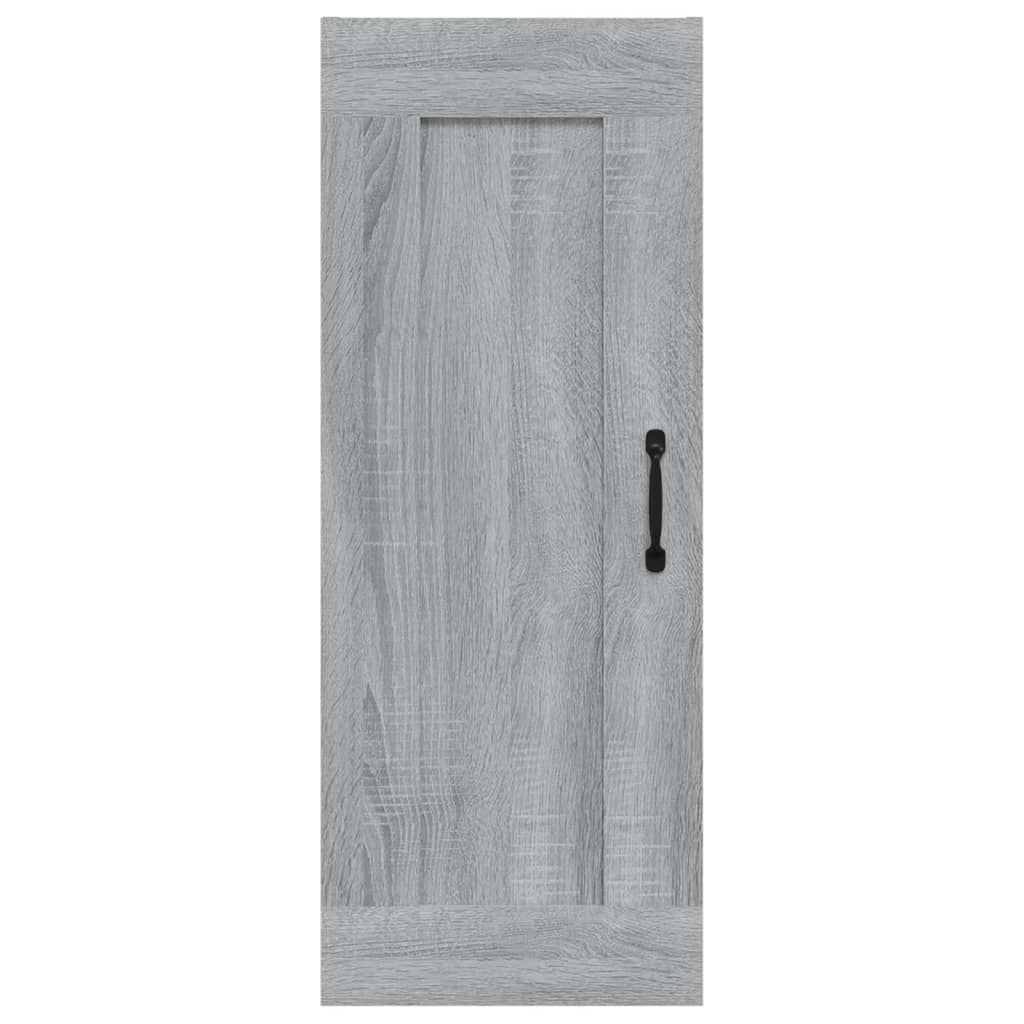 Hangkast 35x34x90 cm bewerkt hout grijs sonoma eikenkleurig - Griffin Retail