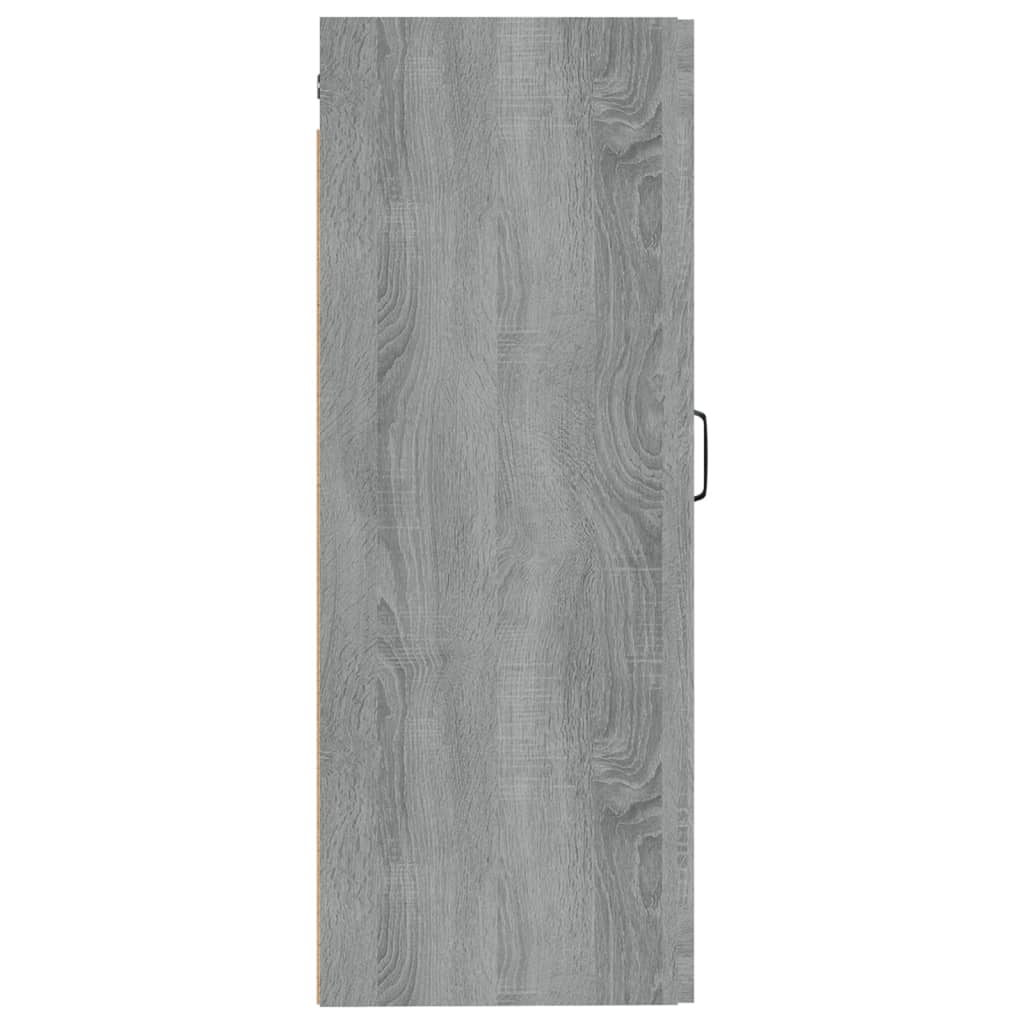 Hangkast 35x34x90 cm bewerkt hout grijs sonoma eikenkleurig - Griffin Retail