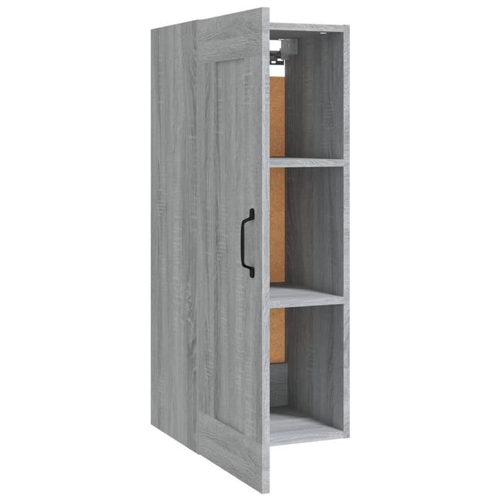 Hangkast 35x34x90 cm bewerkt hout grijs sonoma eikenkleurig - Griffin Retail