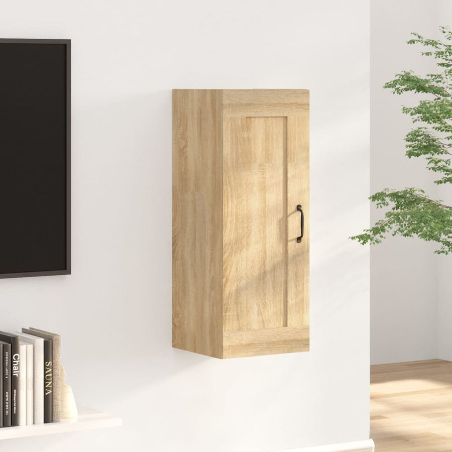 Hangkast 35x34x90 cm bewerkt hout sonoma eikenkleurig - Griffin Retail