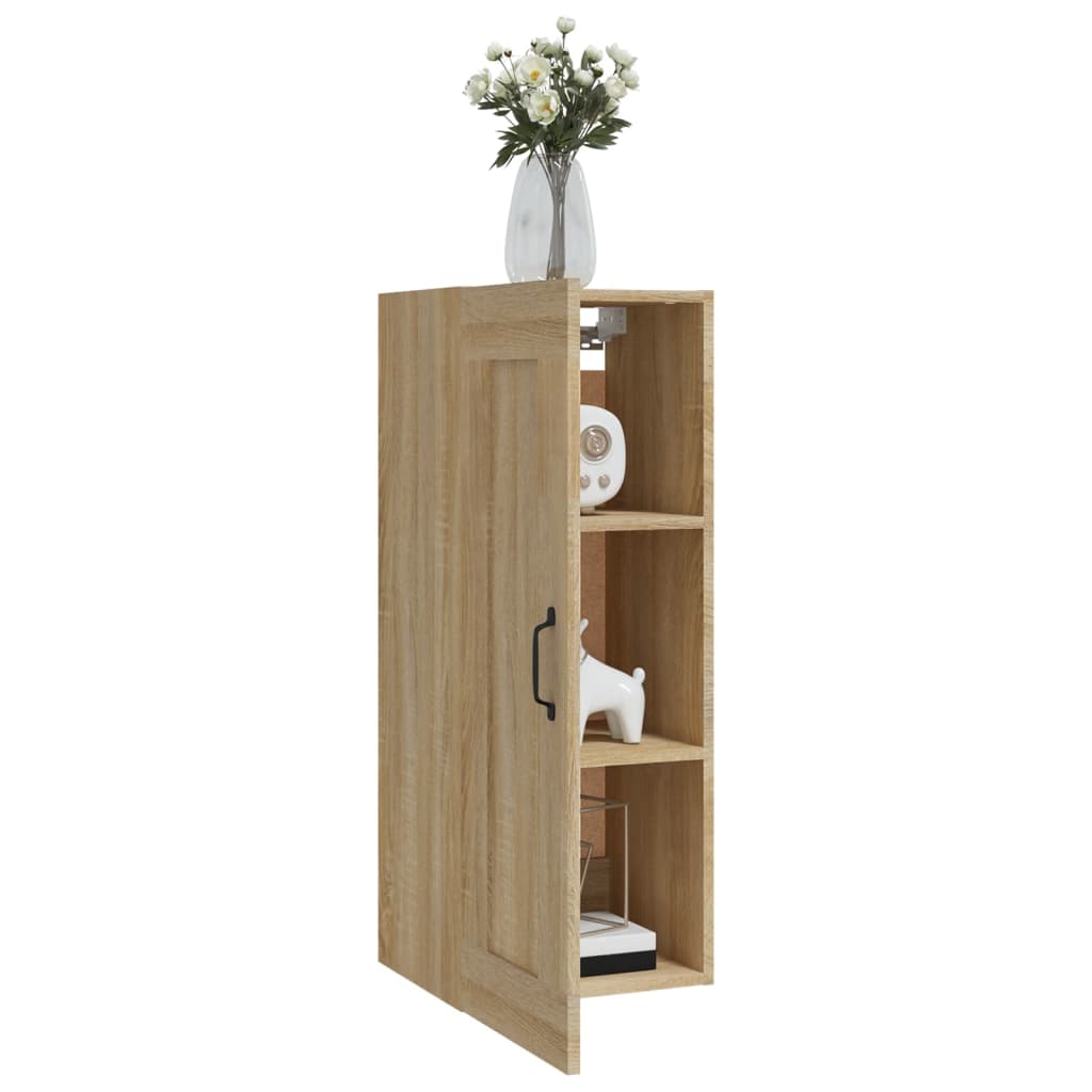 Hangkast 35x34x90 cm bewerkt hout sonoma eikenkleurig - Griffin Retail