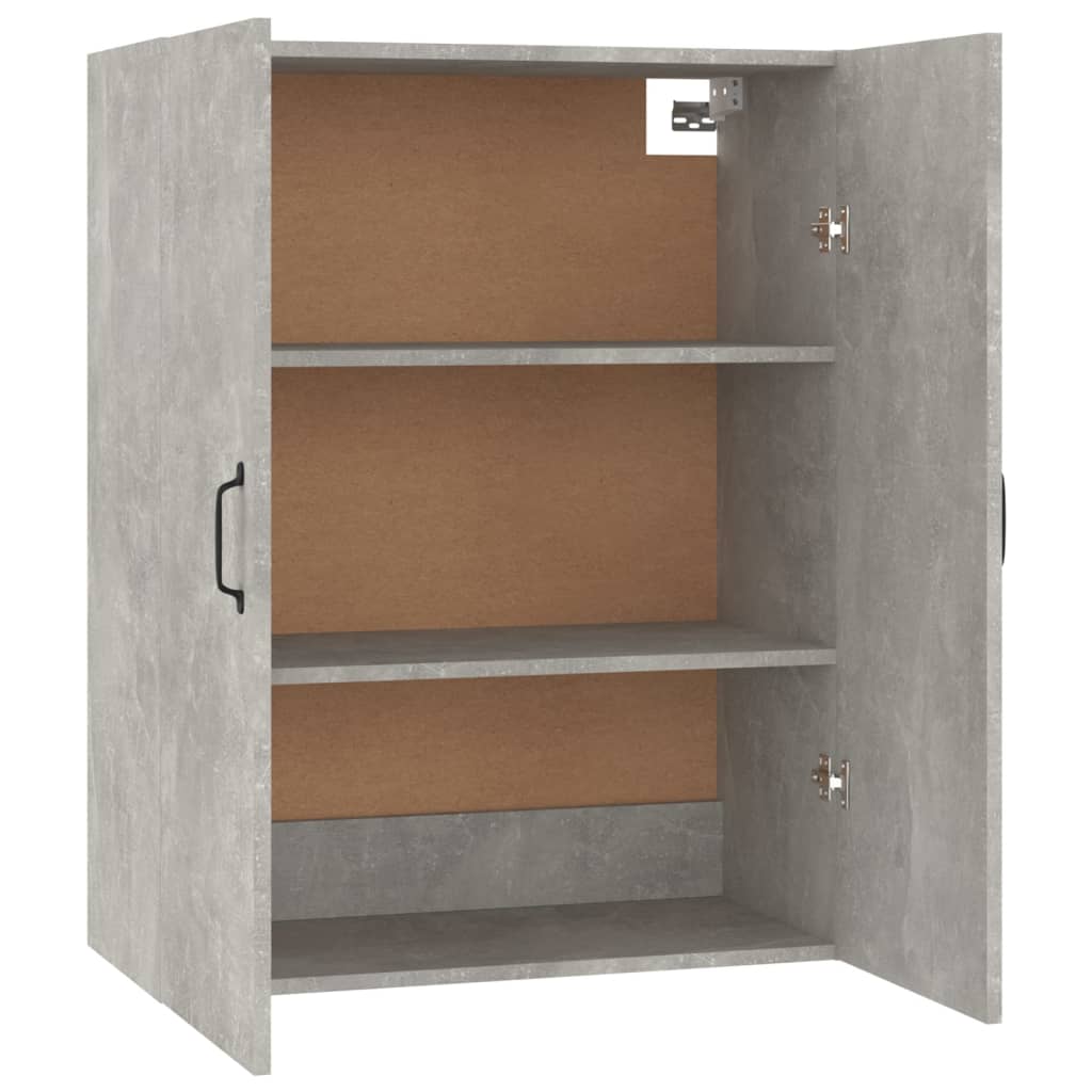 Hangkast 69,5x34x90 cm bewerkt hout betongrijs - Griffin Retail