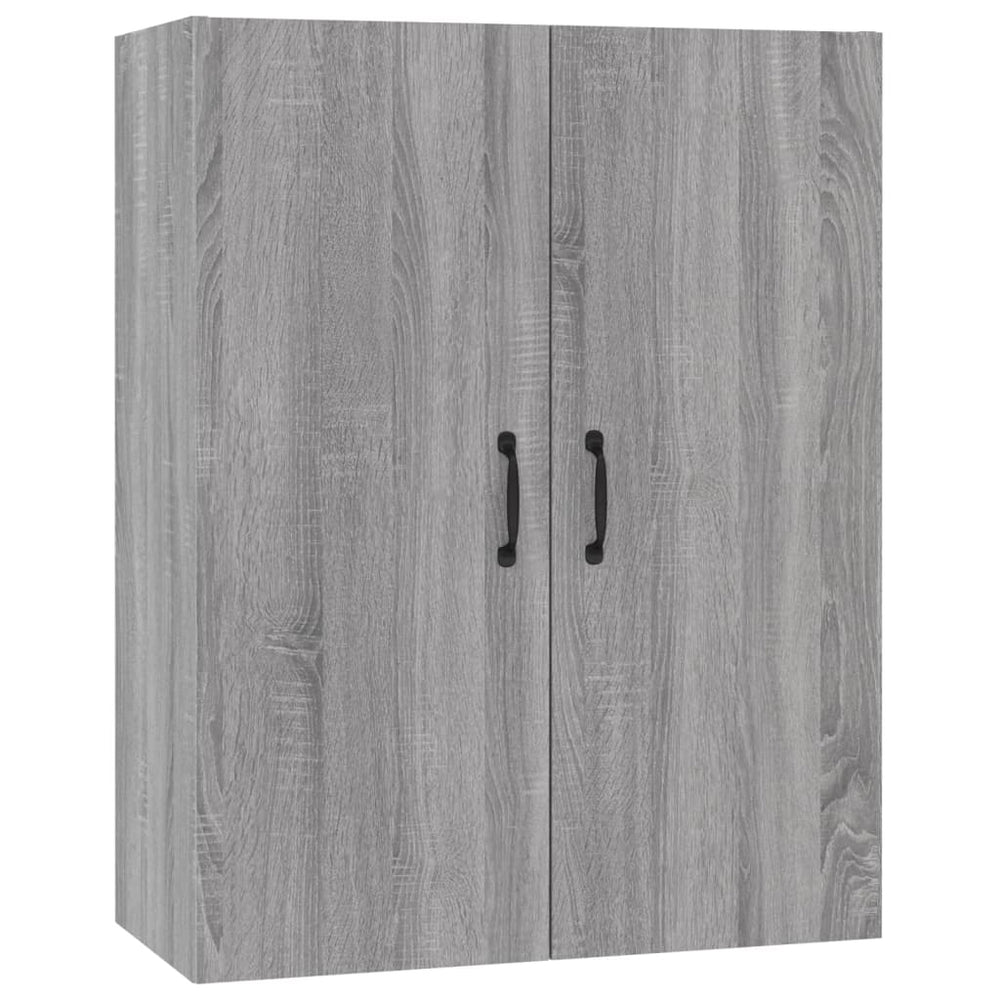 Hangkast 69,5x34x90 cm bewerkt hout grijs sonoma eikenkleurig - Griffin Retail