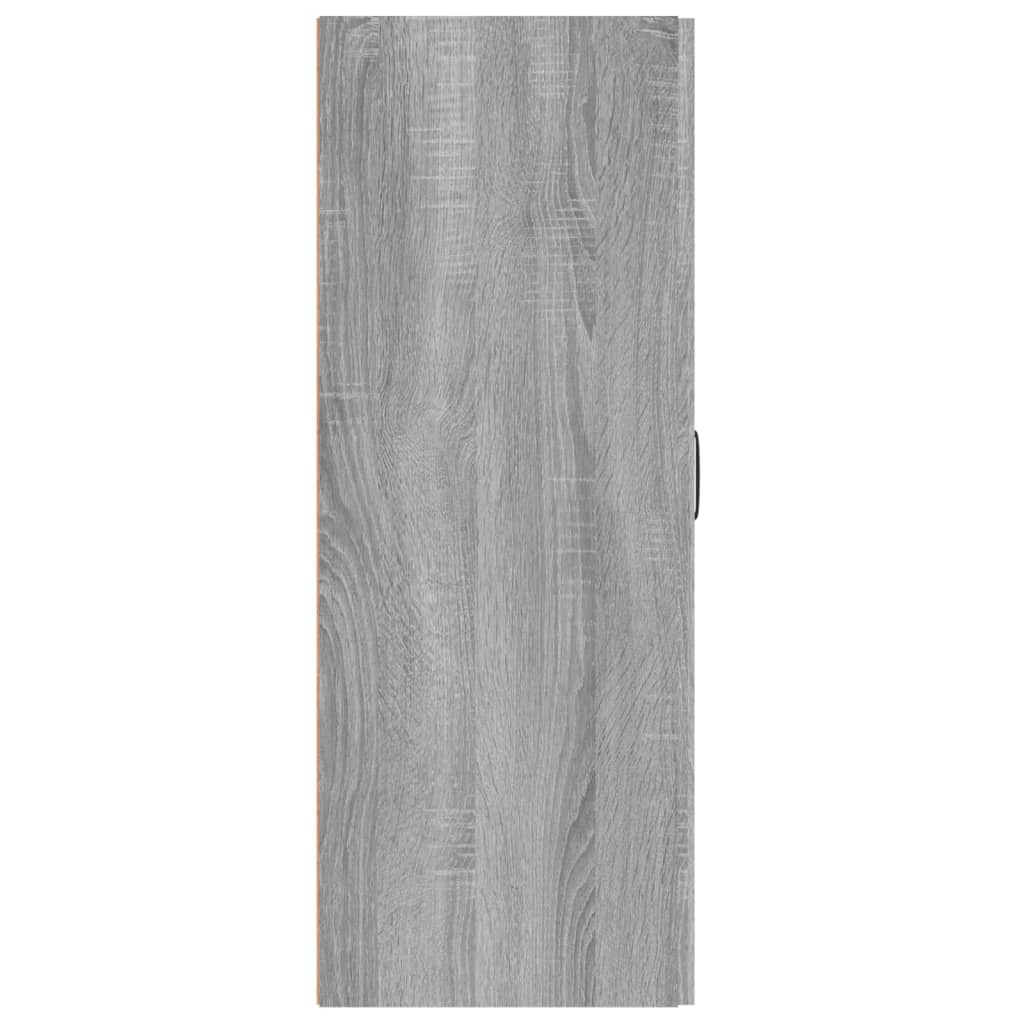 Hangkast 69,5x34x90 cm bewerkt hout grijs sonoma eikenkleurig - Griffin Retail