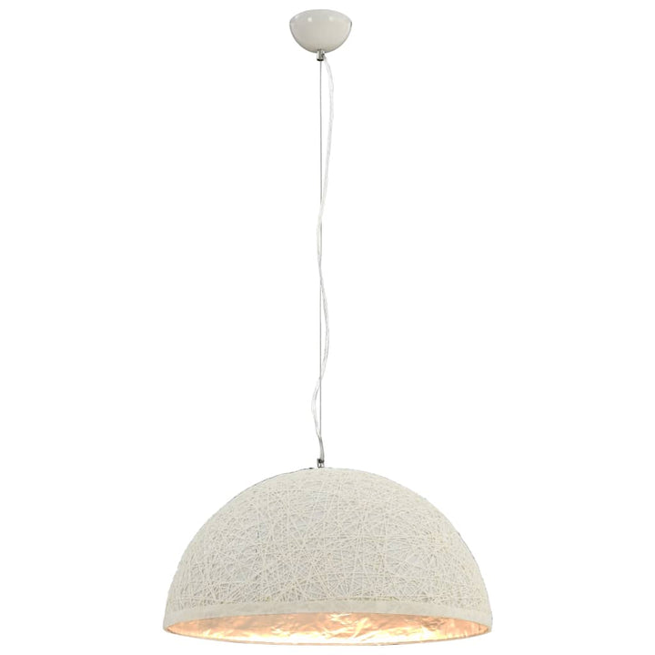 Hanglamp E27 ø˜50 cm wit en zilver - Griffin Retail