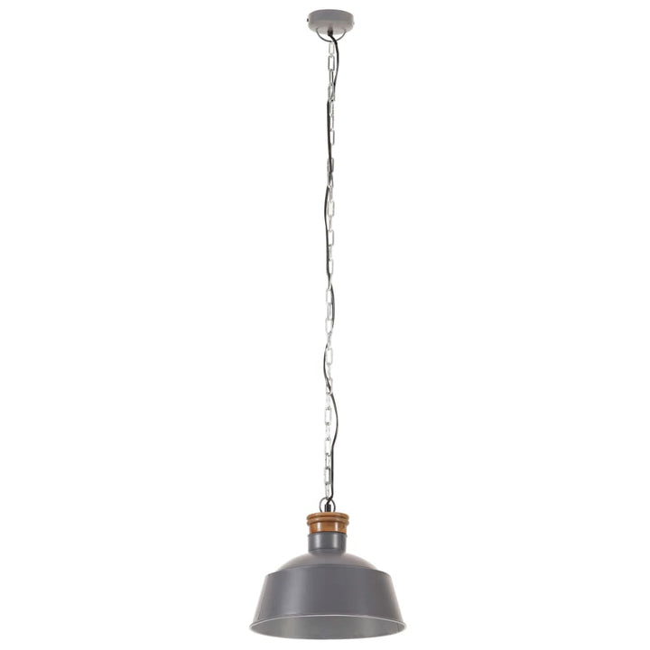 Hanglamp industrieel E27 32 cm grijs - Griffin Retail