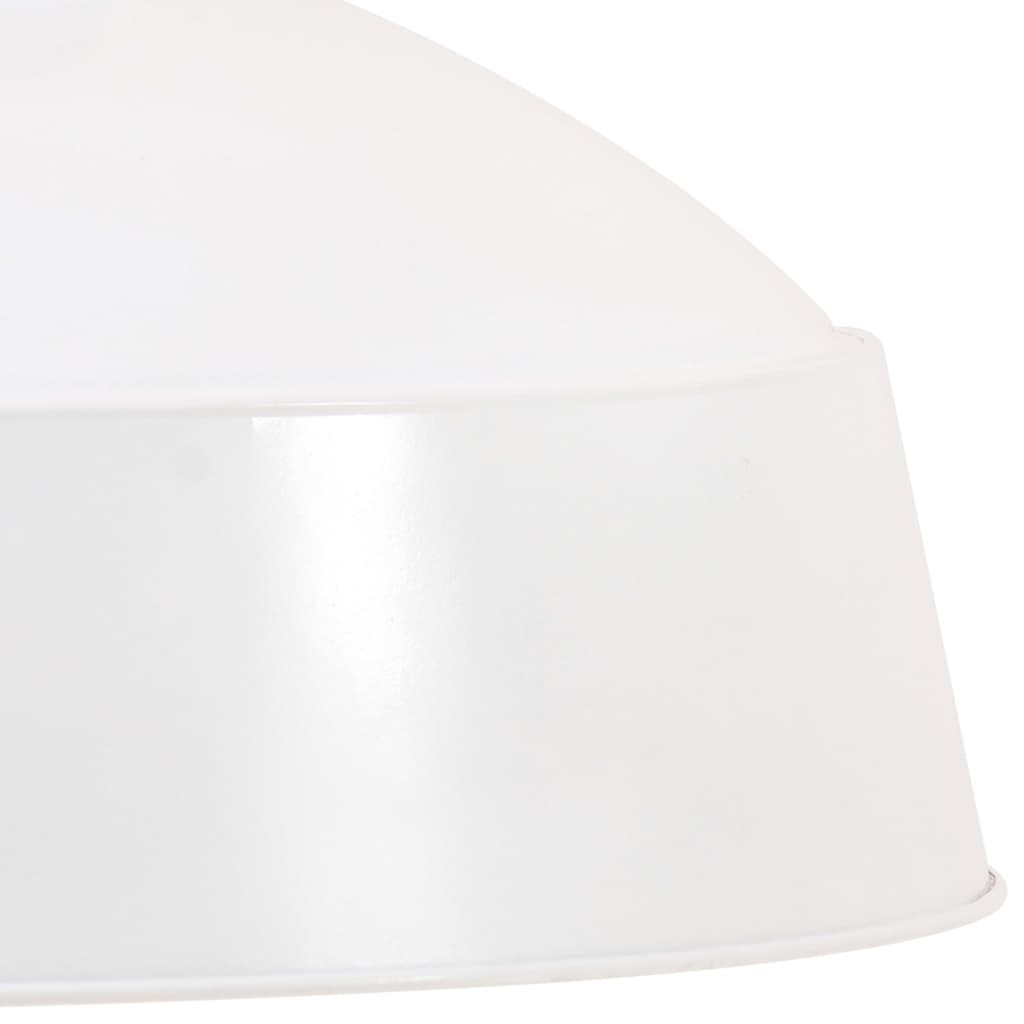 Hanglamp industrieel E27 32 cm wit - Griffin Retail