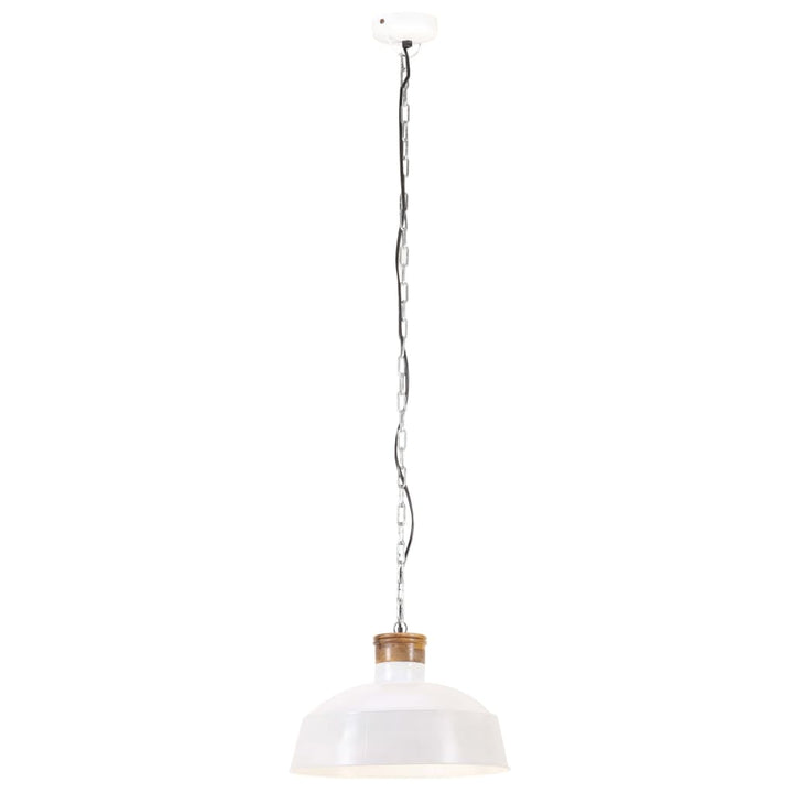 Hanglamp industrieel E27 42 cm wit - Griffin Retail