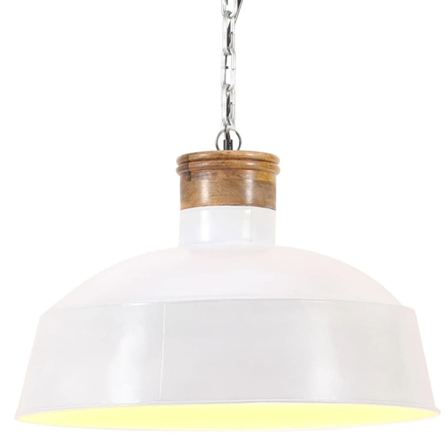 Hanglamp industrieel E27 42 cm wit - Griffin Retail