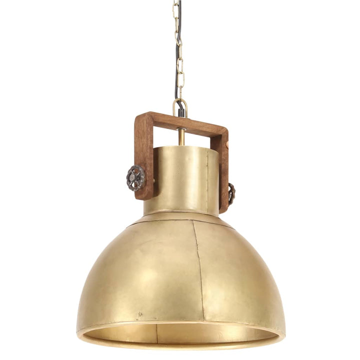 Hanglamp industrieel rond 25 W E27 40 cm messingkleurig - Griffin Retail