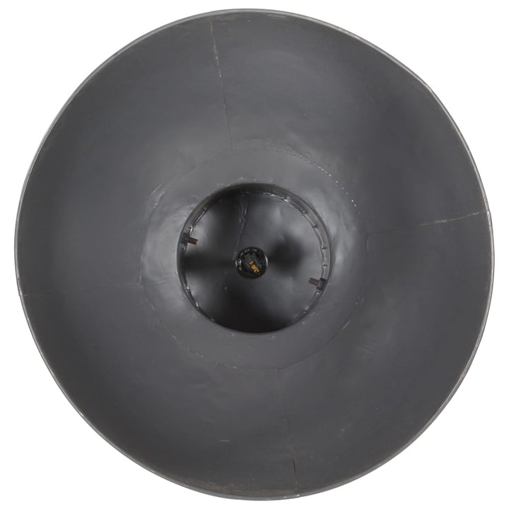 Hanglamp industrieel rond 25 W E27 52 cm mangohout grijs - Griffin Retail
