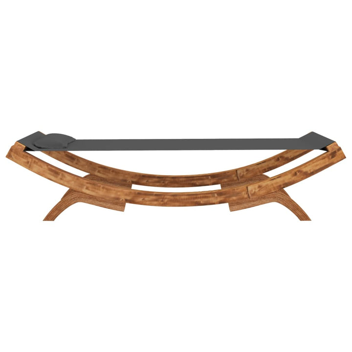 Hangmat 100x188,5x44 cm massief vurenhout antracietkleurig - Griffin Retail