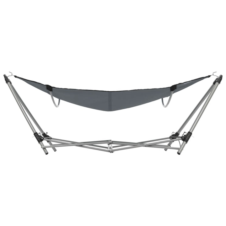 Hangmat met inklapbare standaard grijs - Griffin Retail