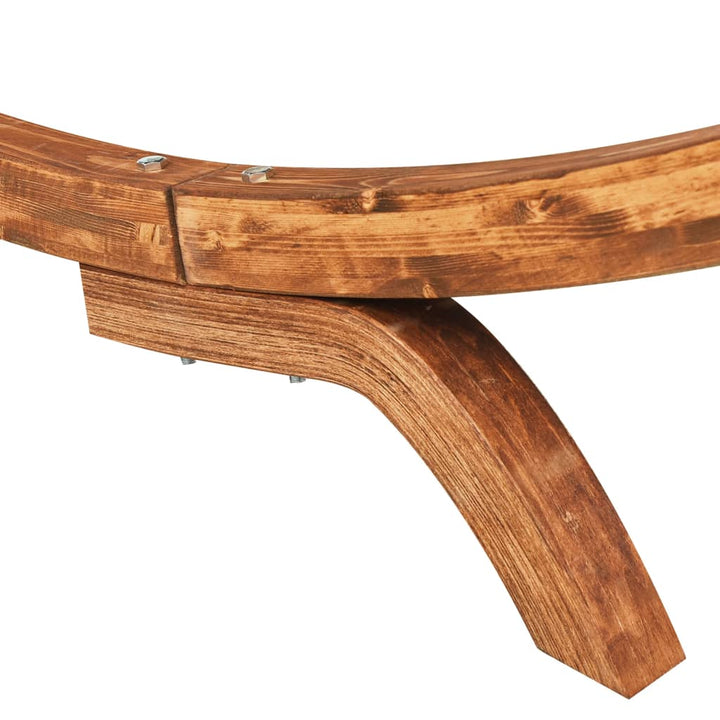 Hangmat met luifel 100x198x150 cm massief vurenhout antraciet - Griffin Retail