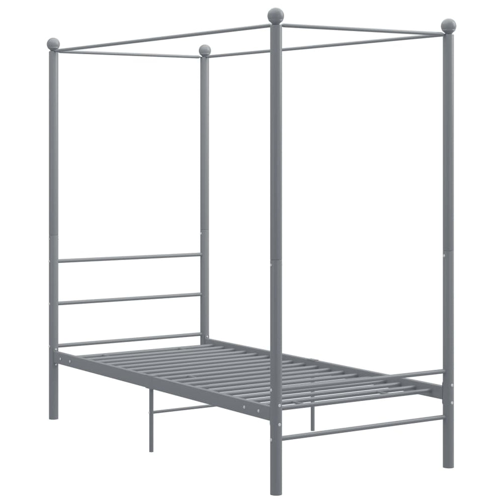 Hemelbedframe metaal grijs 100x200 cm - Griffin Retail