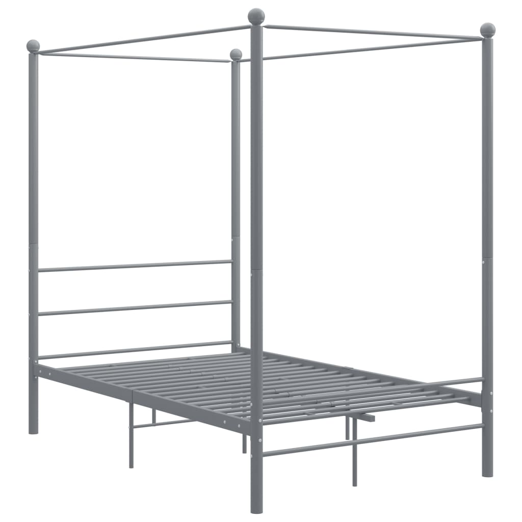 Hemelbedframe metaal grijs 120x200 cm - Griffin Retail