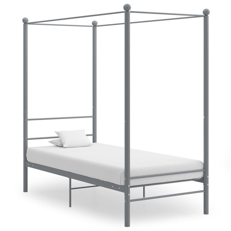 Hemelbedframe metaal grijs 90x200 cm - Griffin Retail