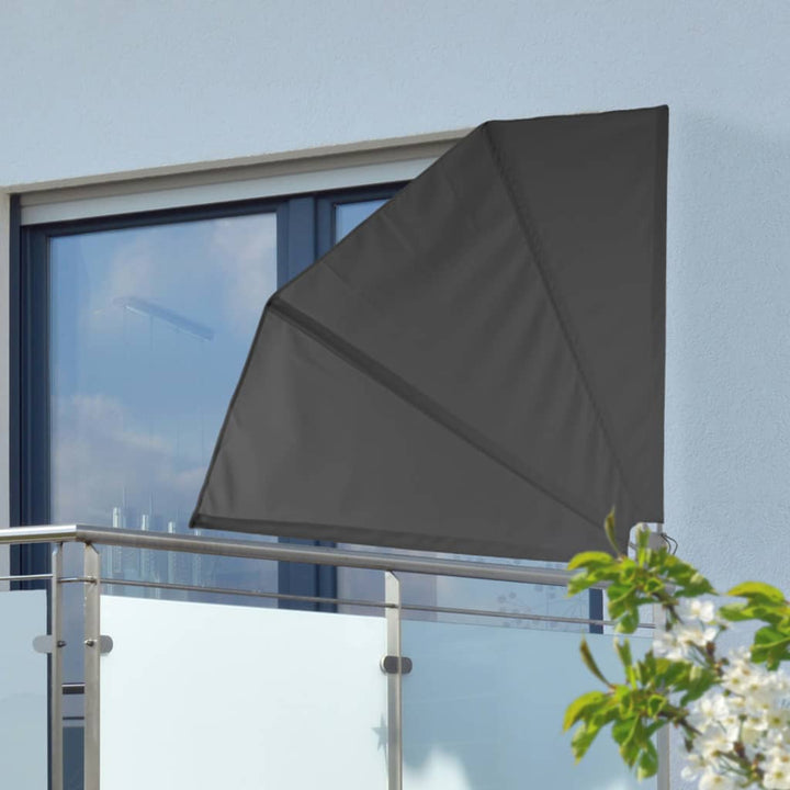 HI Balkonscherm 1,2x1,2 m polyester zwart - Griffin Retail