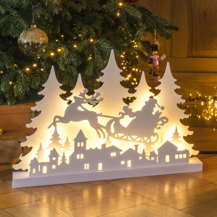 HI Kerstverlichting silhouet met enkel rendier LED hout - Griffin Retail