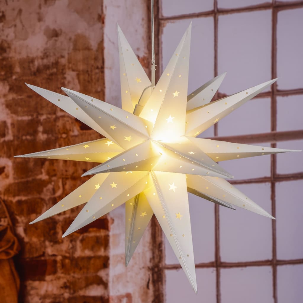 HI Lampion kerstster LED 58 cm - Griffin Retail