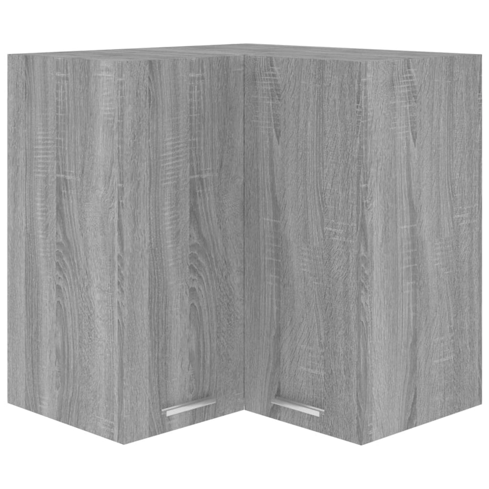 Hoekkast hangend 57x57x60 cm bewerkt hout grijs sonoma eiken - Griffin Retail