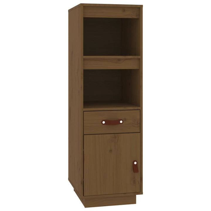 Hoge kast 34x40x108,5 cm massief grenenhout honingbruin - Griffin Retail