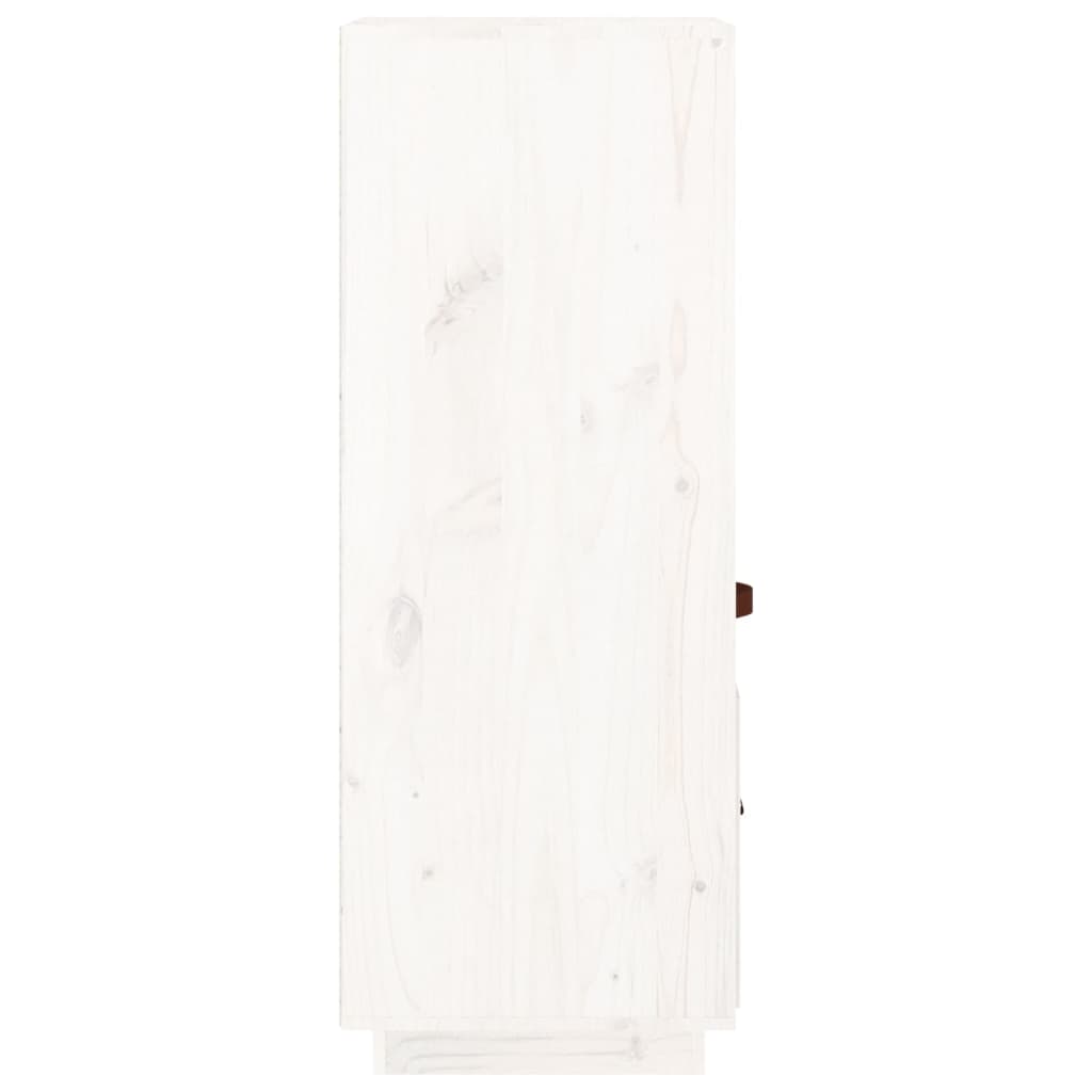 Hoge kast 34x40x108,5 cm massief grenenhout wit - Griffin Retail