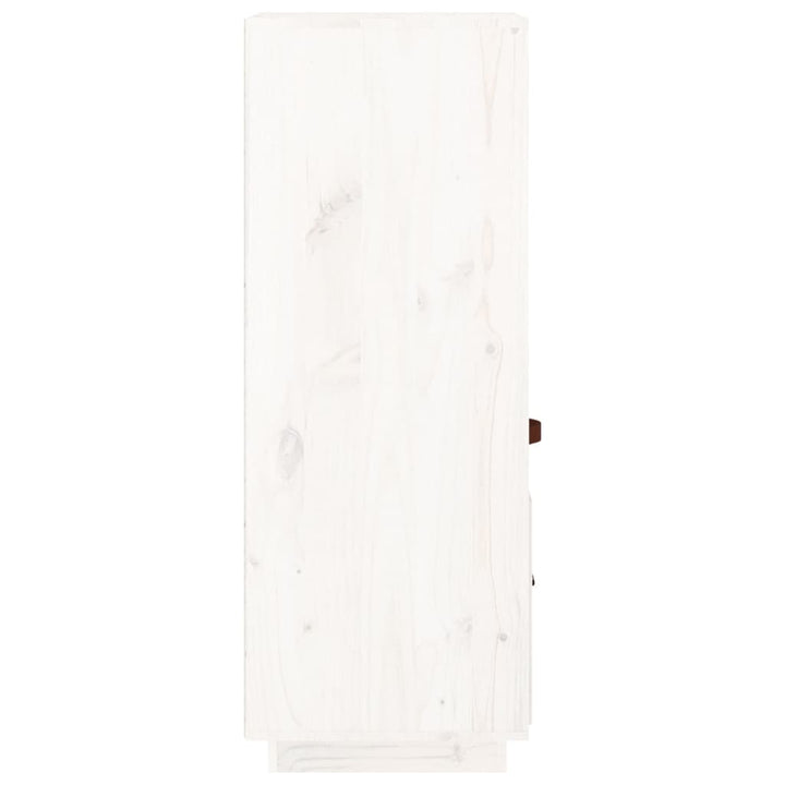 Hoge kast 34x40x108,5 cm massief grenenhout wit - Griffin Retail