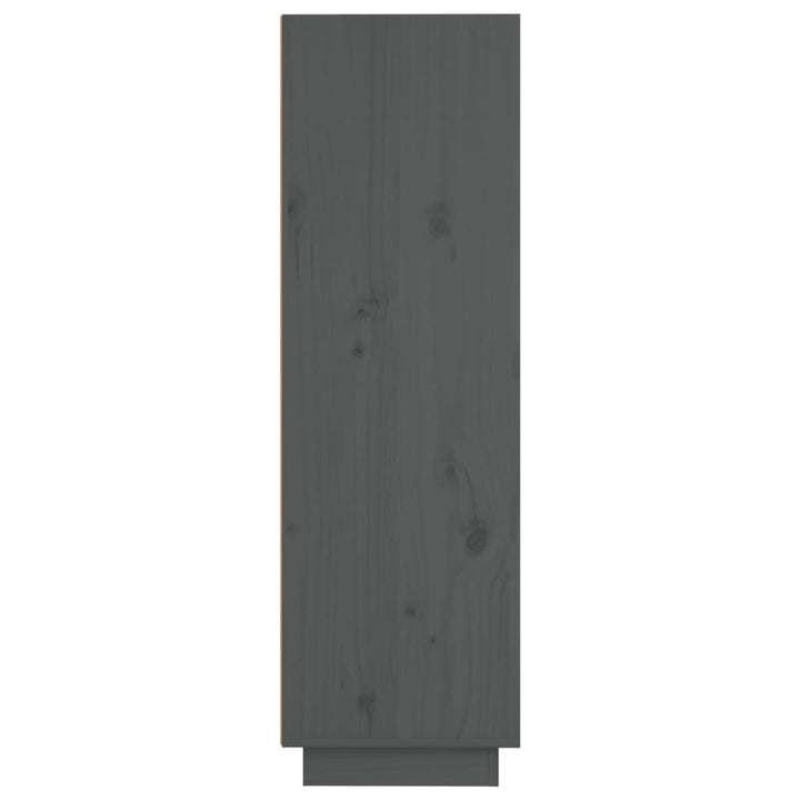 Hoge kast 37x34x110 cm massief grenenhout grijs - Griffin Retail