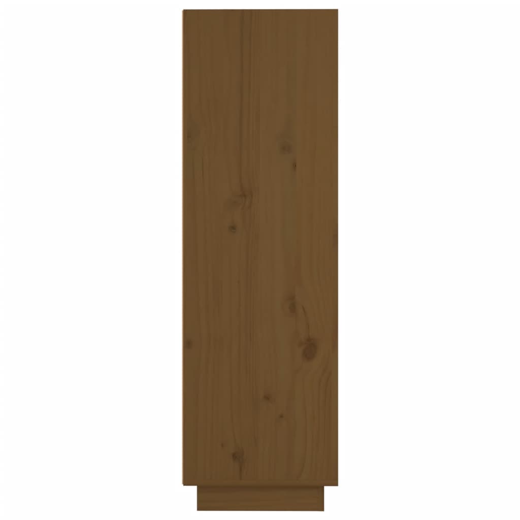 Hoge kast 37x34x110 cm massief grenenhout honingbruin - Griffin Retail
