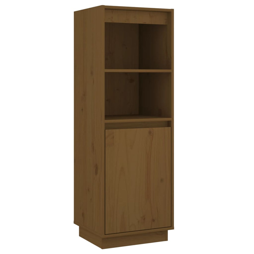 Hoge kast 37x34x110 cm massief grenenhout honingbruin - Griffin Retail