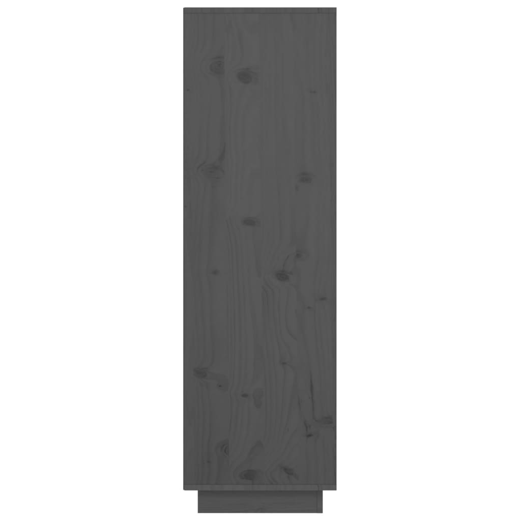 Hoge kast 38x35x117 cm massief grenenhout grijs - Griffin Retail