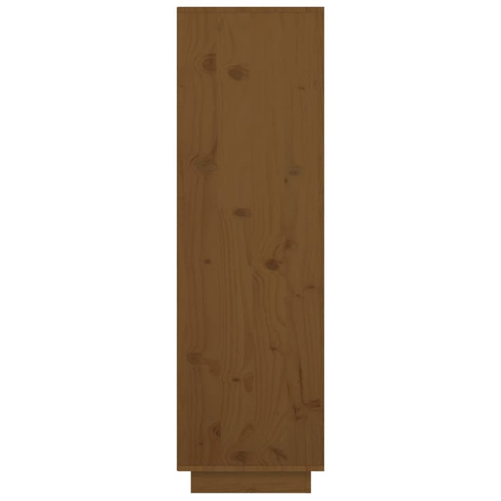 Hoge kast 38x35x117 cm massief grenenhout honingbruin - Griffin Retail