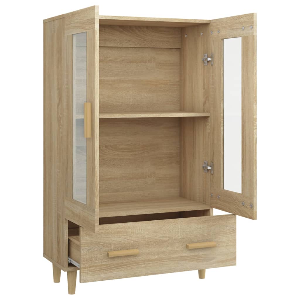 Hoge kast 70x31x115 cm bewerkt hout sonoma eikenkleurig - Griffin Retail