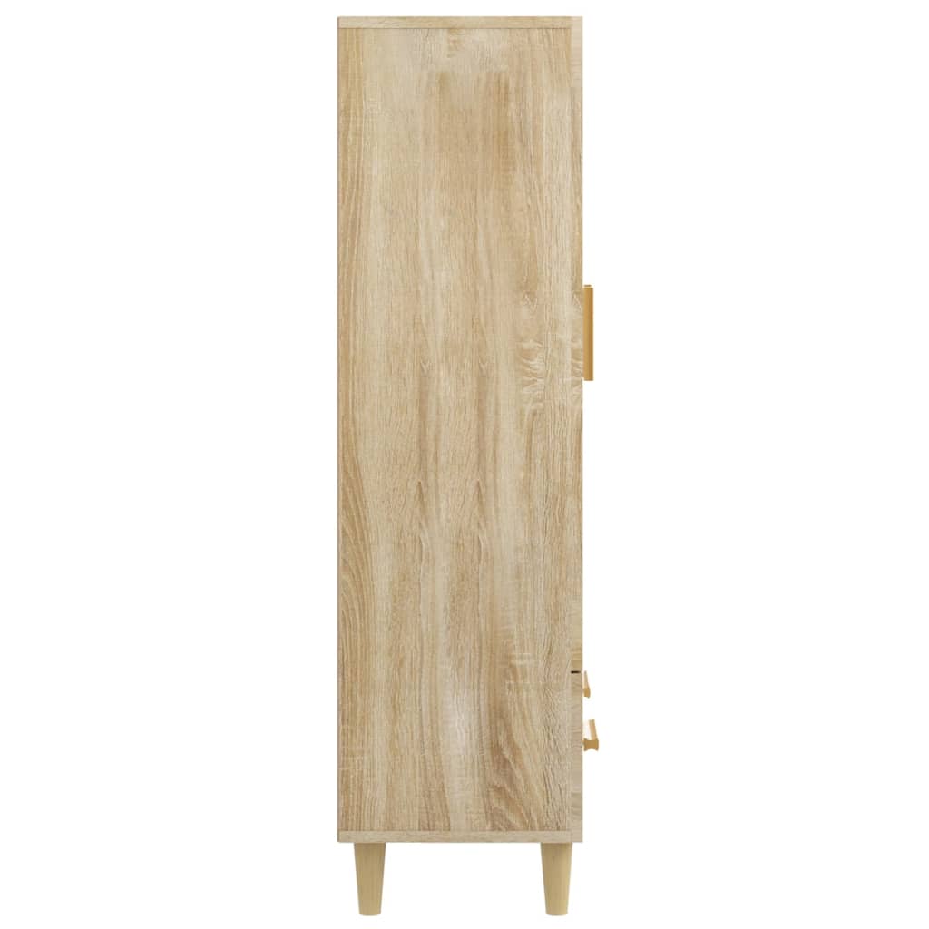 Hoge kast 70x31x115 cm bewerkt hout sonoma eikenkleurig - Griffin Retail