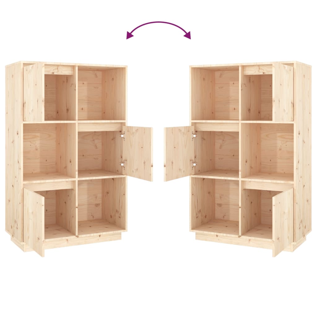 Hoge kast 74x35x117 cm massief grenenhout - Griffin Retail