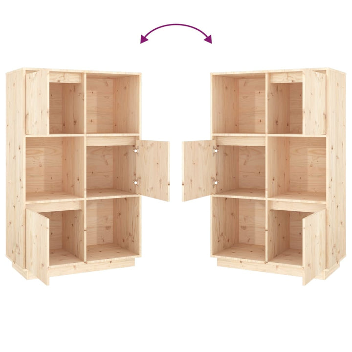 Hoge kast 74x35x117 cm massief grenenhout - Griffin Retail