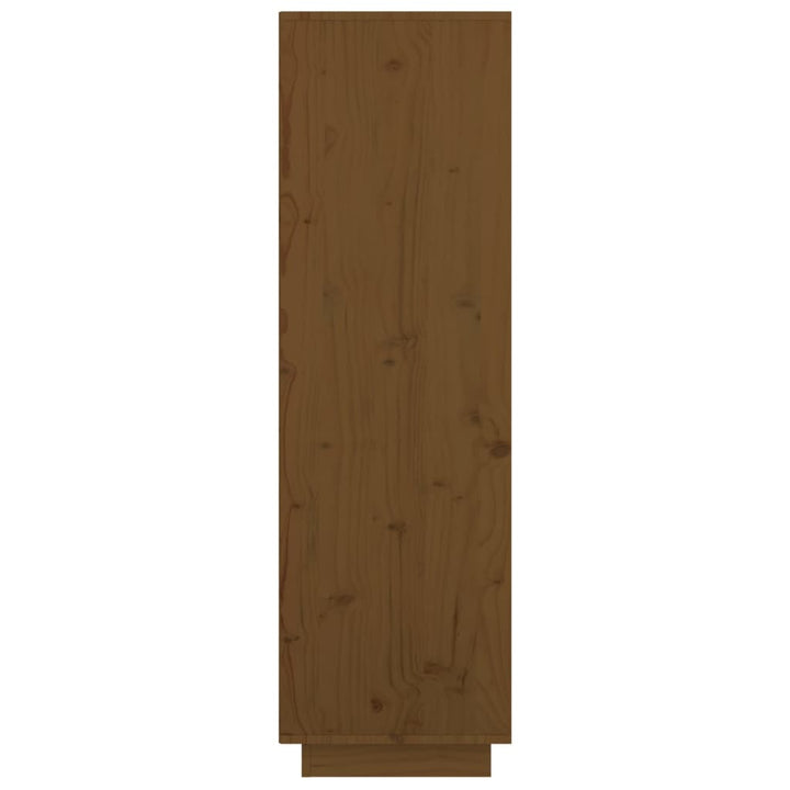 Hoge kast 74x35x117 cm massief grenenhout honingbruin - Griffin Retail